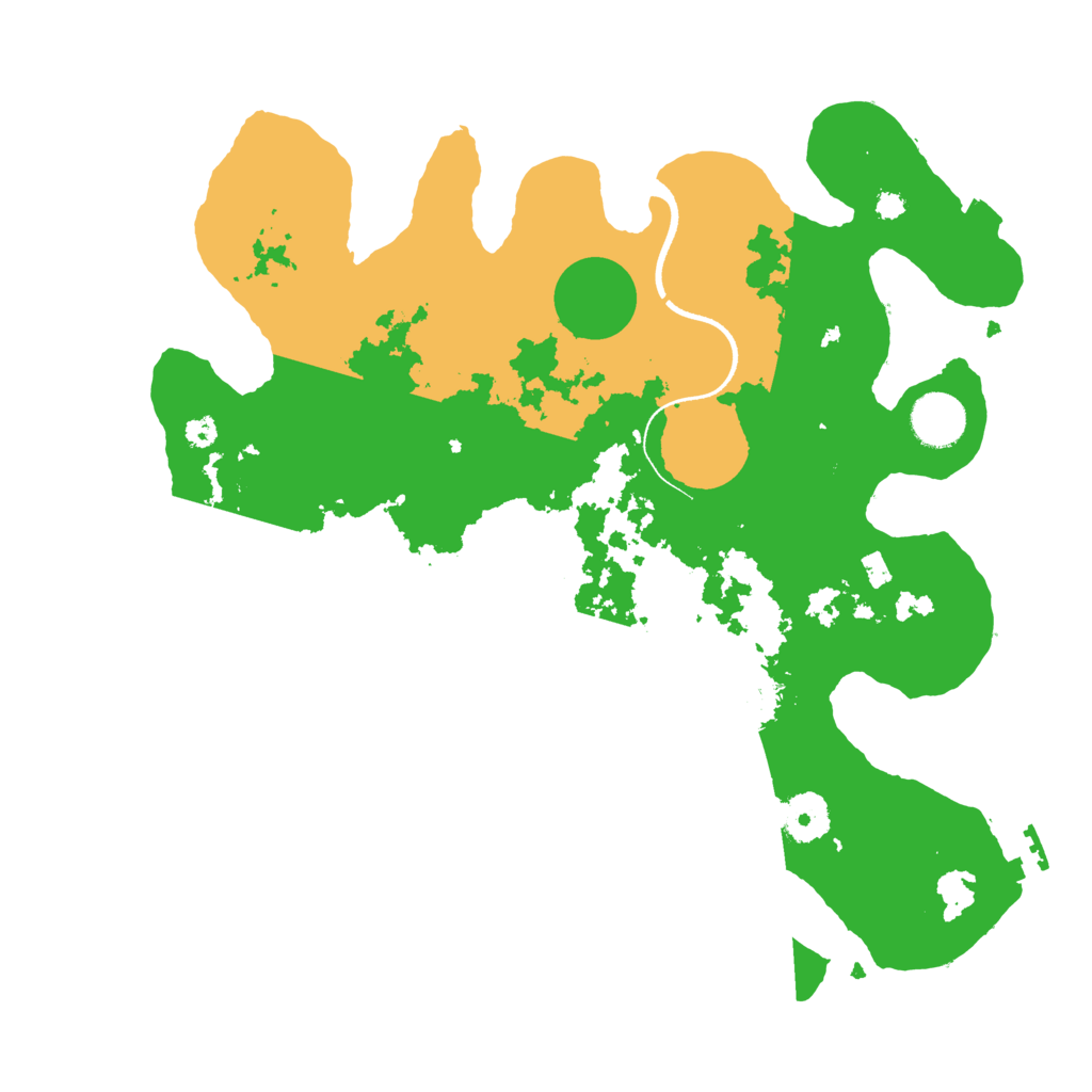 Biome Rust Map: Procedural Map, Size: 3500, Seed: 55070