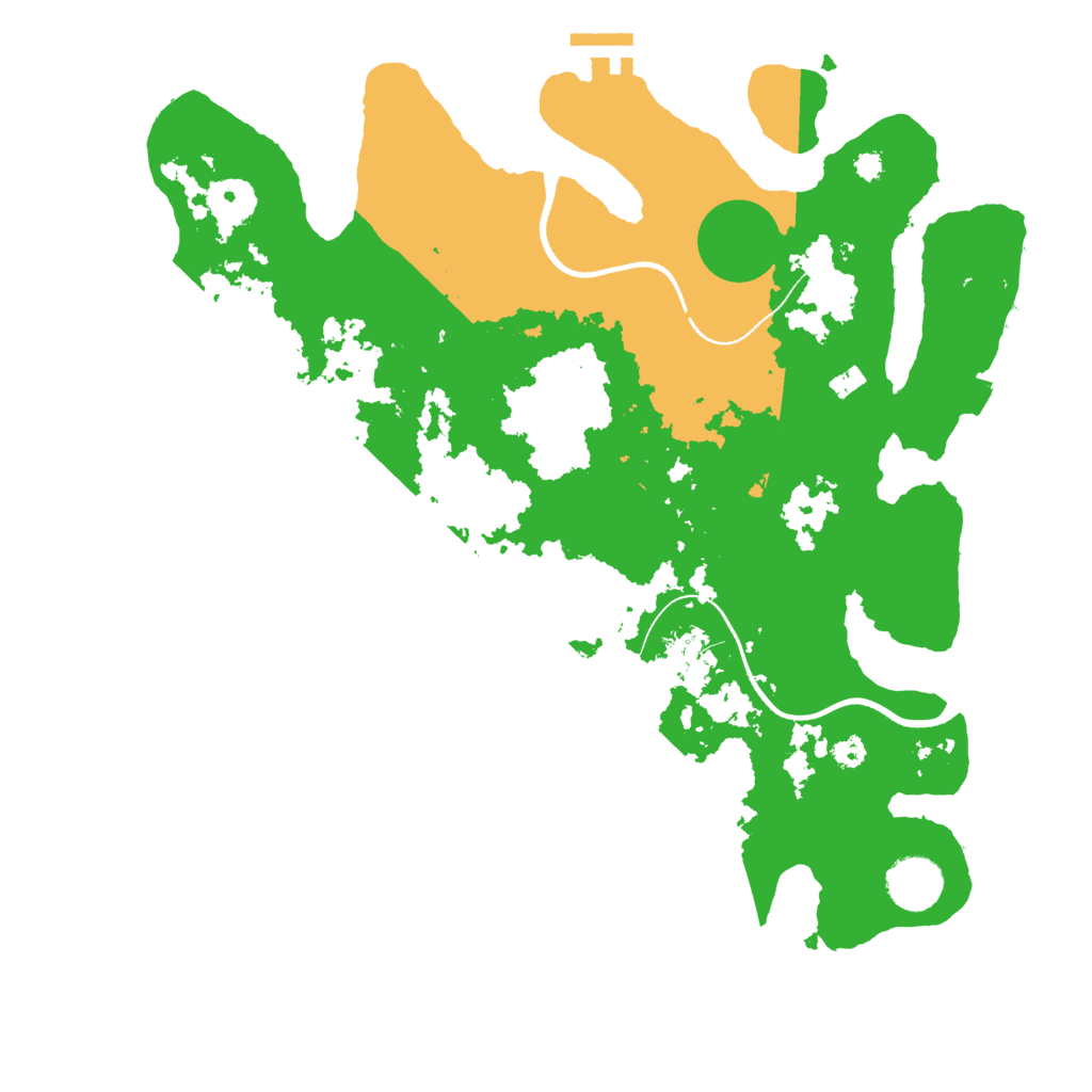 Biome Rust Map: Procedural Map, Size: 3500, Seed: 1392437593