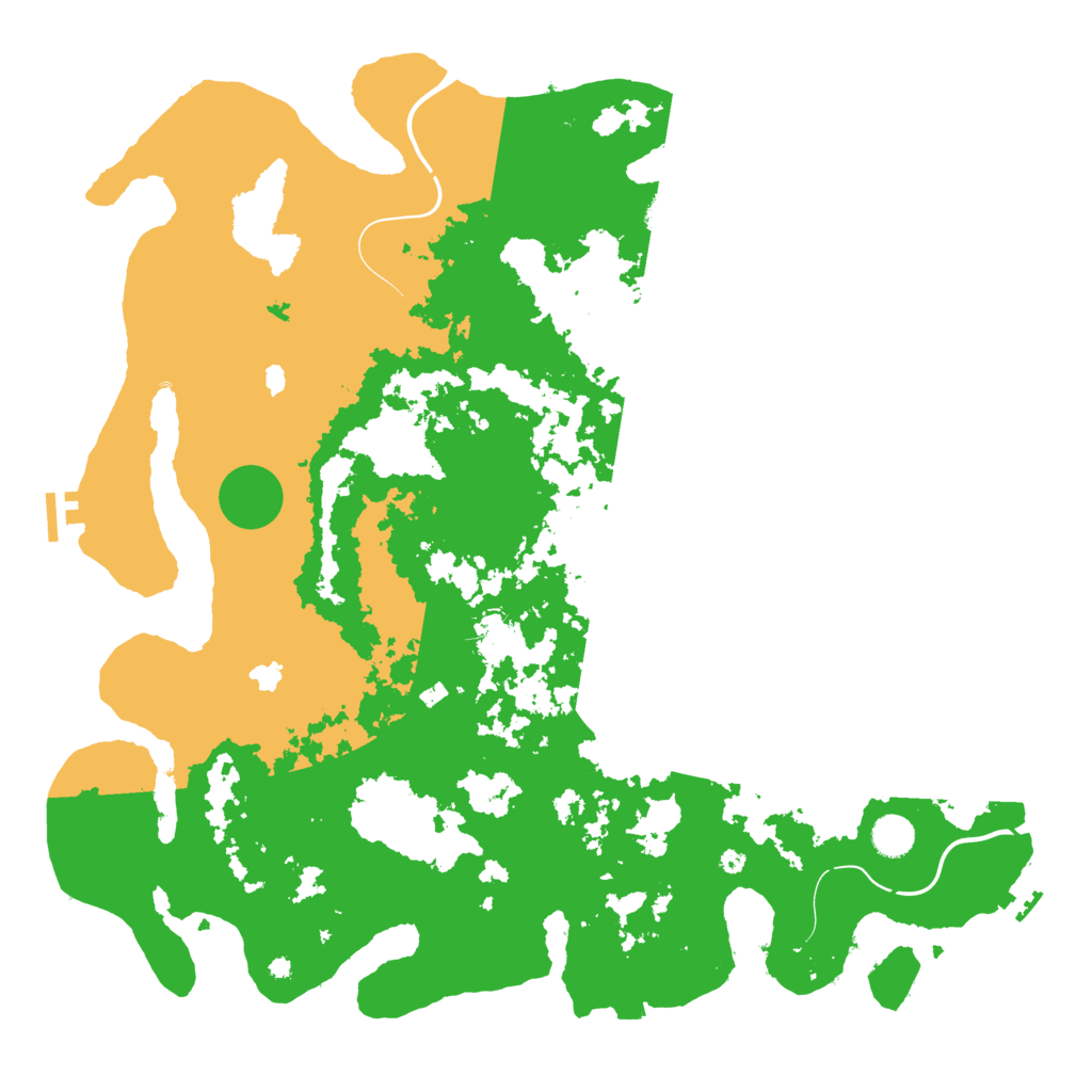 Biome Rust Map: Procedural Map, Size: 4500, Seed: 72141343