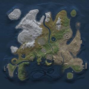Thumbnail Rust Map: Procedural Map, Size: 3000, Seed: 998468880, 13 Monuments