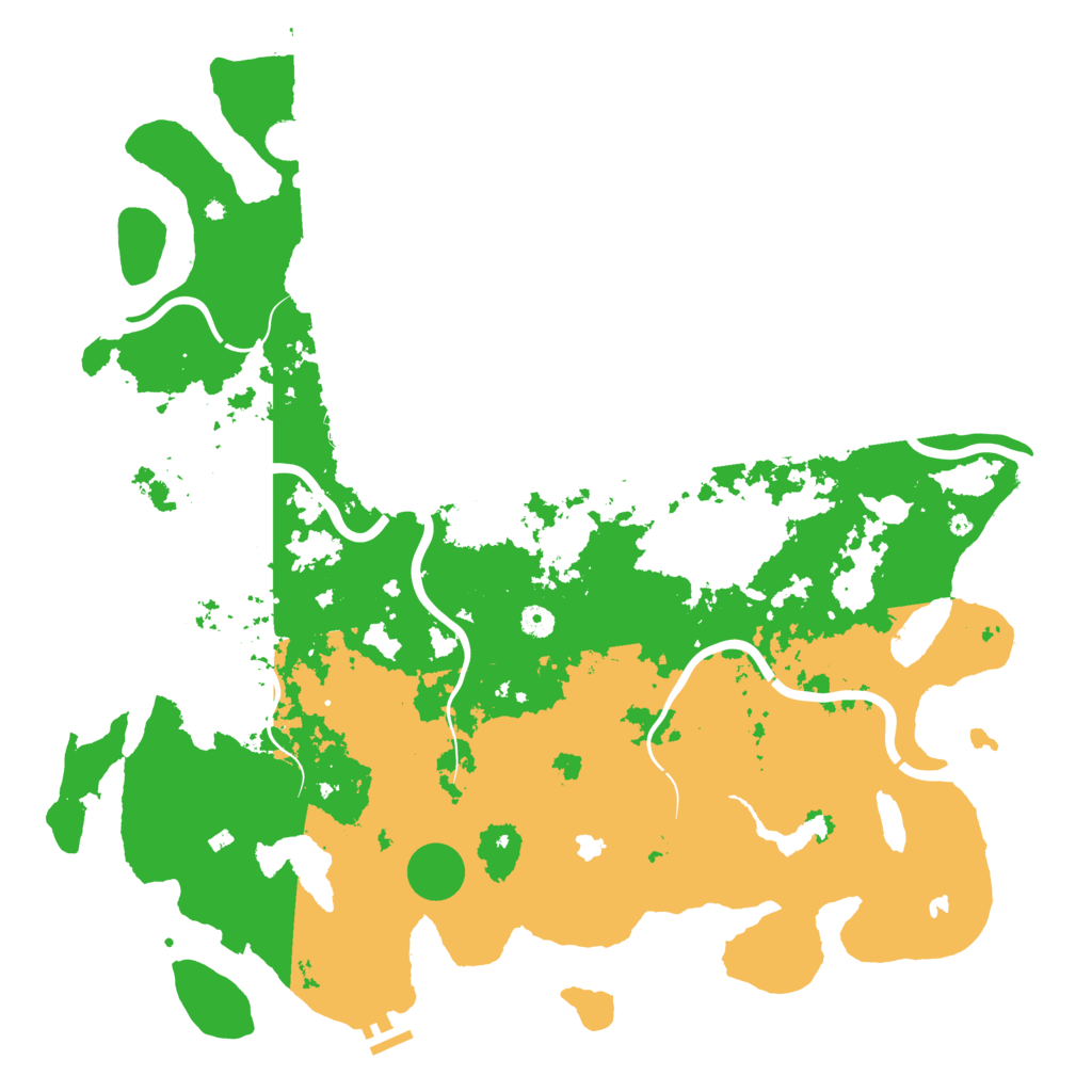 Biome Rust Map: Procedural Map, Size: 5000, Seed: 1212155