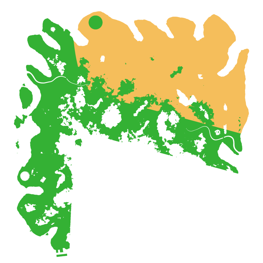 Biome Rust Map: Procedural Map, Size: 5000, Seed: 1470072224