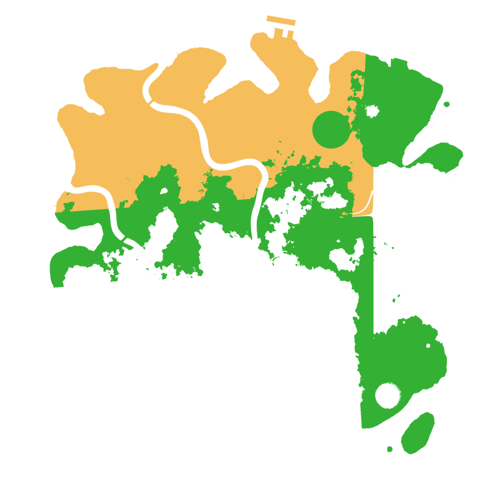 Biome Rust Map: Procedural Map, Size: 3500, Seed: 1999503113
