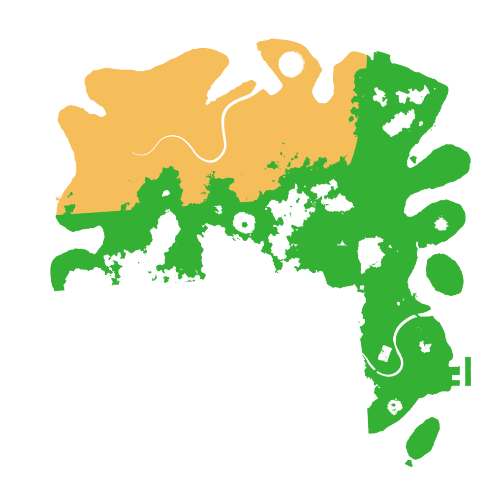 Biome Rust Map: Procedural Map, Size: 3500, Seed: 1999503113