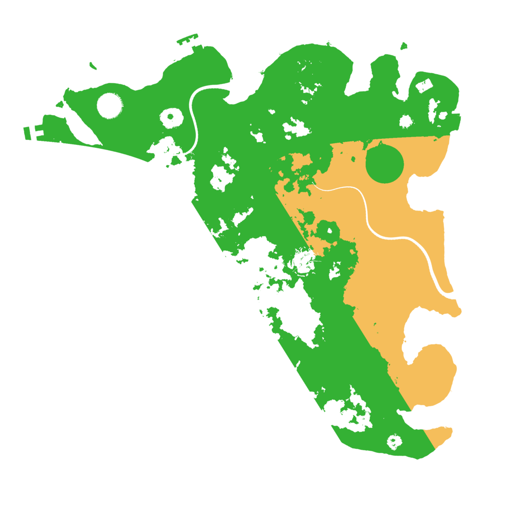 Biome Rust Map: Procedural Map, Size: 3500, Seed: 184948184