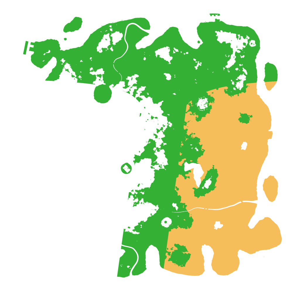 Biome Rust Map: Procedural Map, Size: 4500, Seed: 1531816093