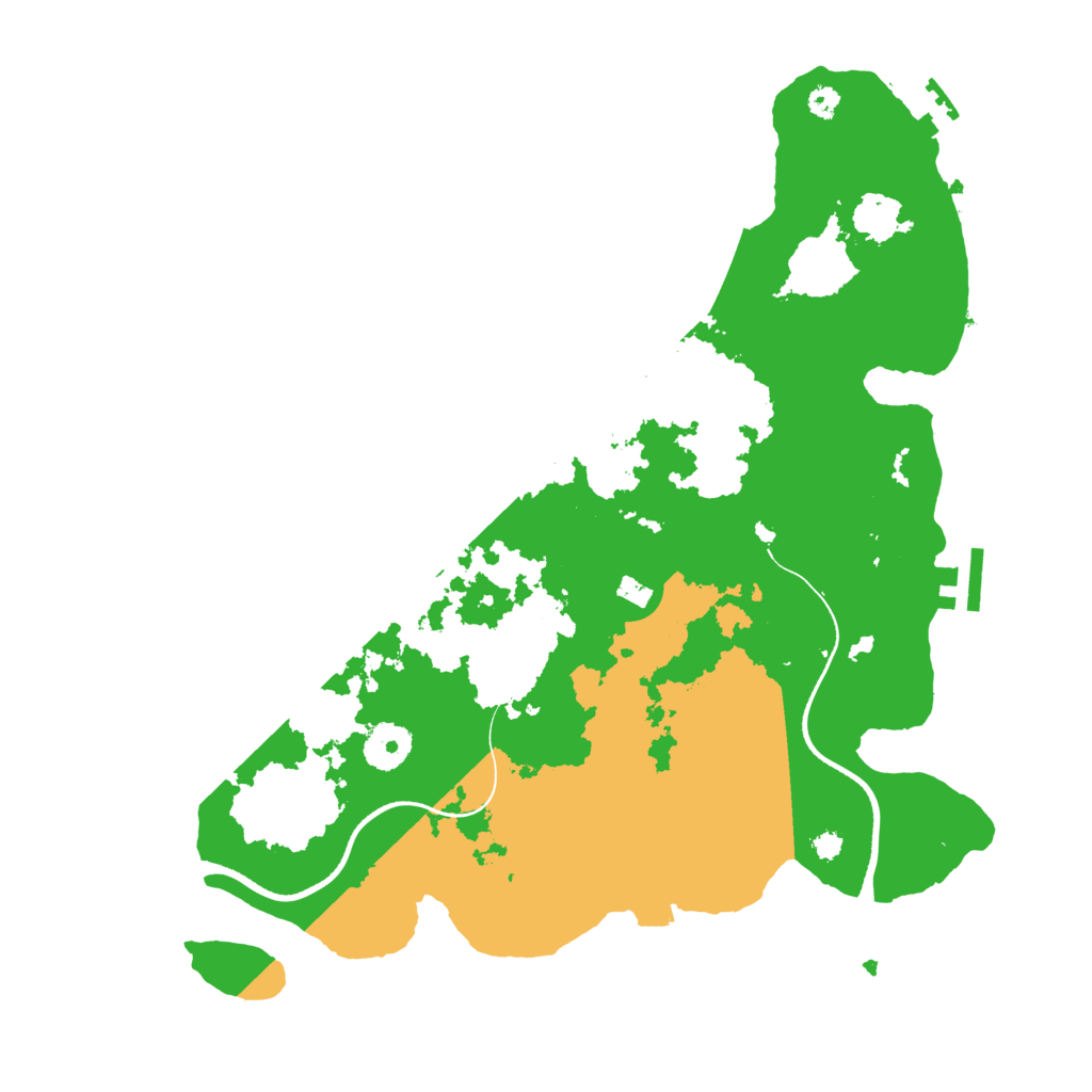 Biome Rust Map: Procedural Map, Size: 3500, Seed: 1467259036