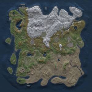 Thumbnail Rust Map: Procedural Map, Size: 4000, Seed: 1862594812, 15 Monuments