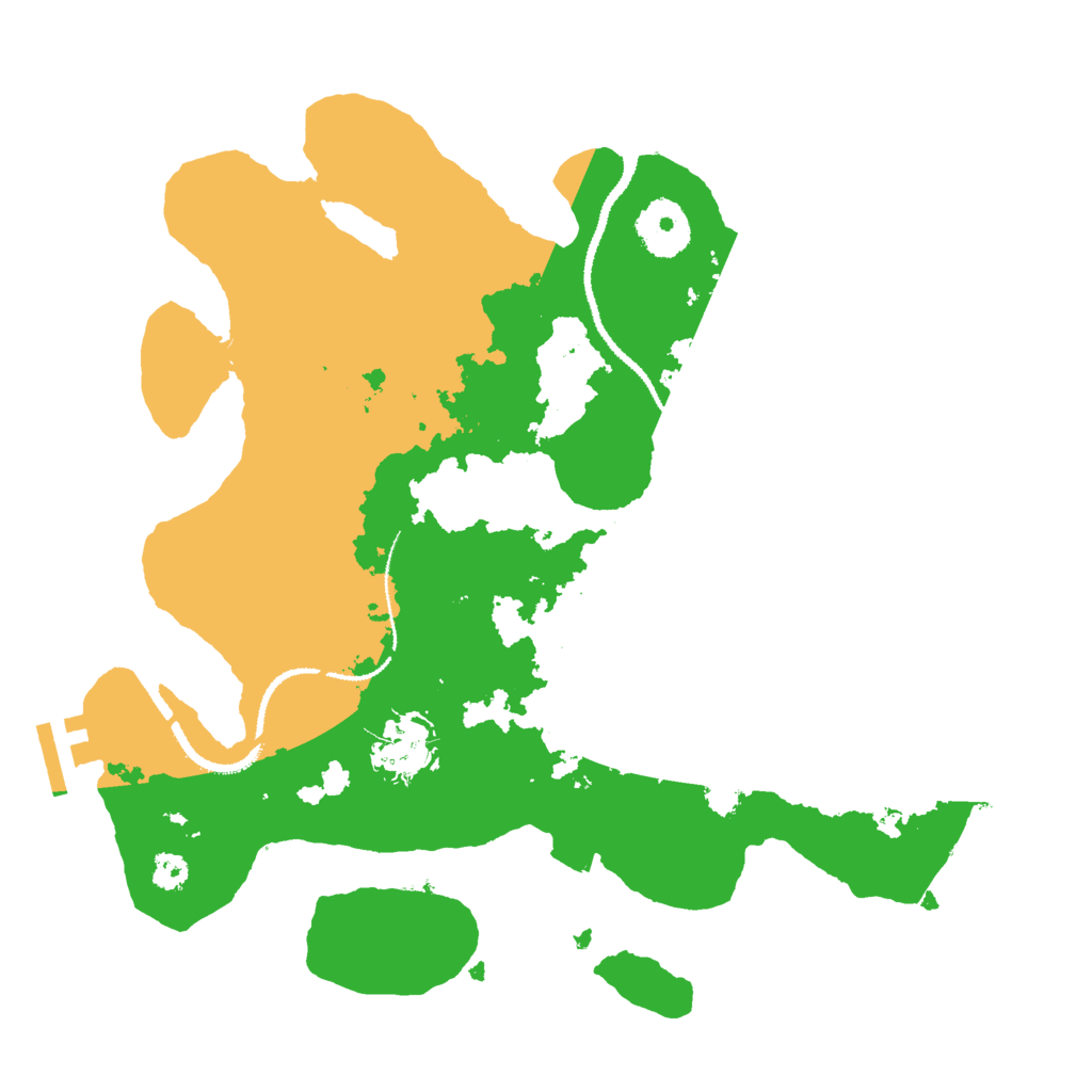 Biome Rust Map: Procedural Map, Size: 3000, Seed: 1597580735