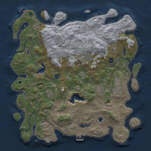 Thumbnail Rust Map: Procedural Map, Size: 4250, Seed: 56243878, 16 Monuments