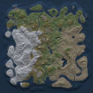 Thumbnail Rust Map: Procedural Map, Size: 4250, Seed: 568671556, 15 Monuments