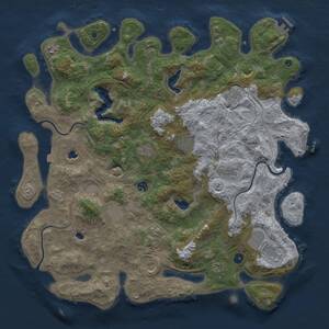 Thumbnail Rust Map: Procedural Map, Size: 4750, Seed: 202, 17 Monuments