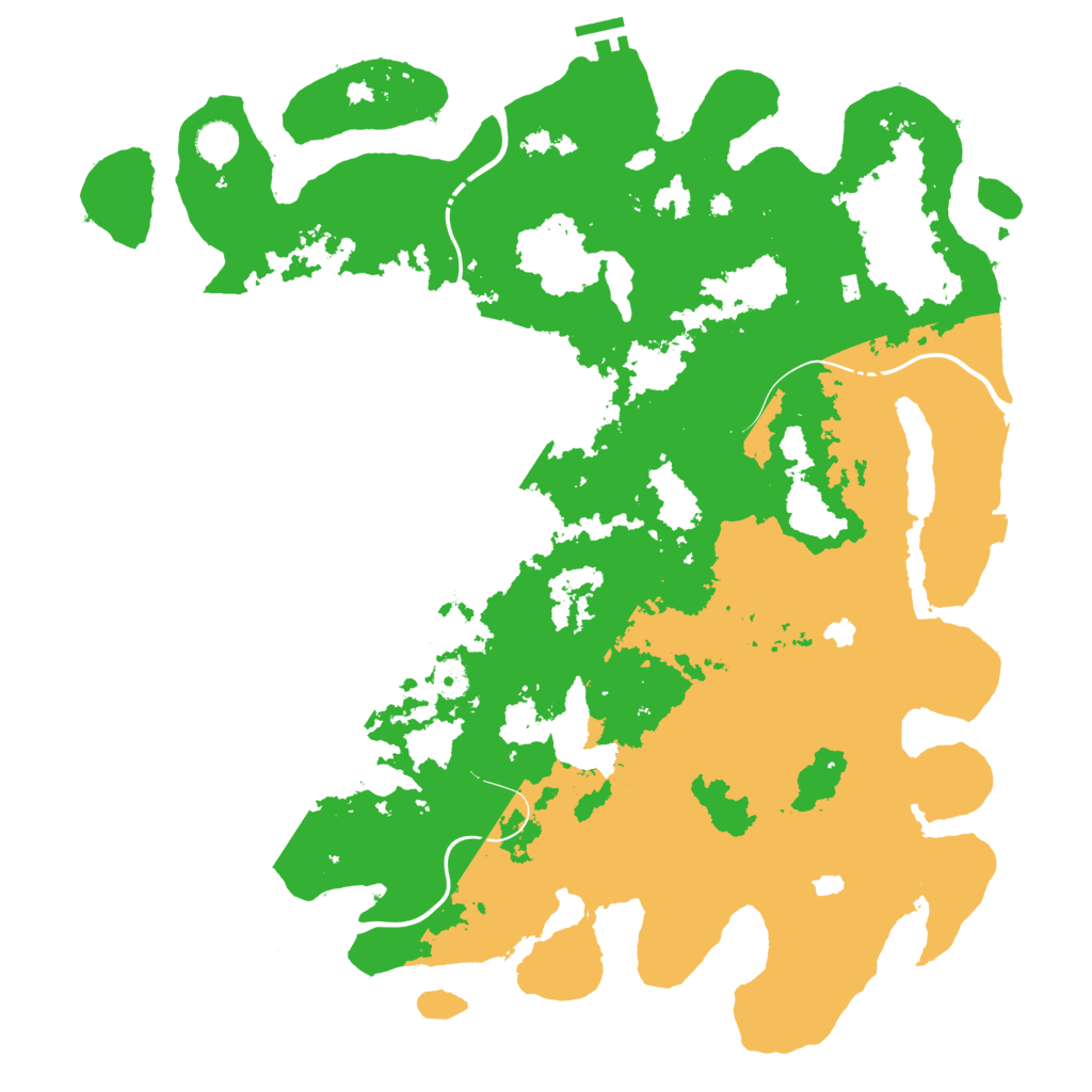 Biome Rust Map: Procedural Map, Size: 4500, Seed: 587999005