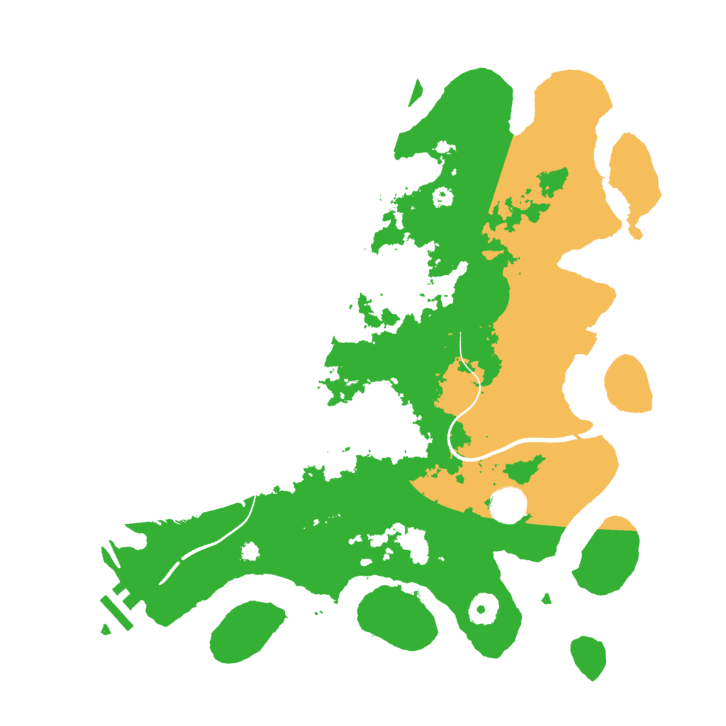 Biome Rust Map: Procedural Map, Size: 3500, Seed: 1710