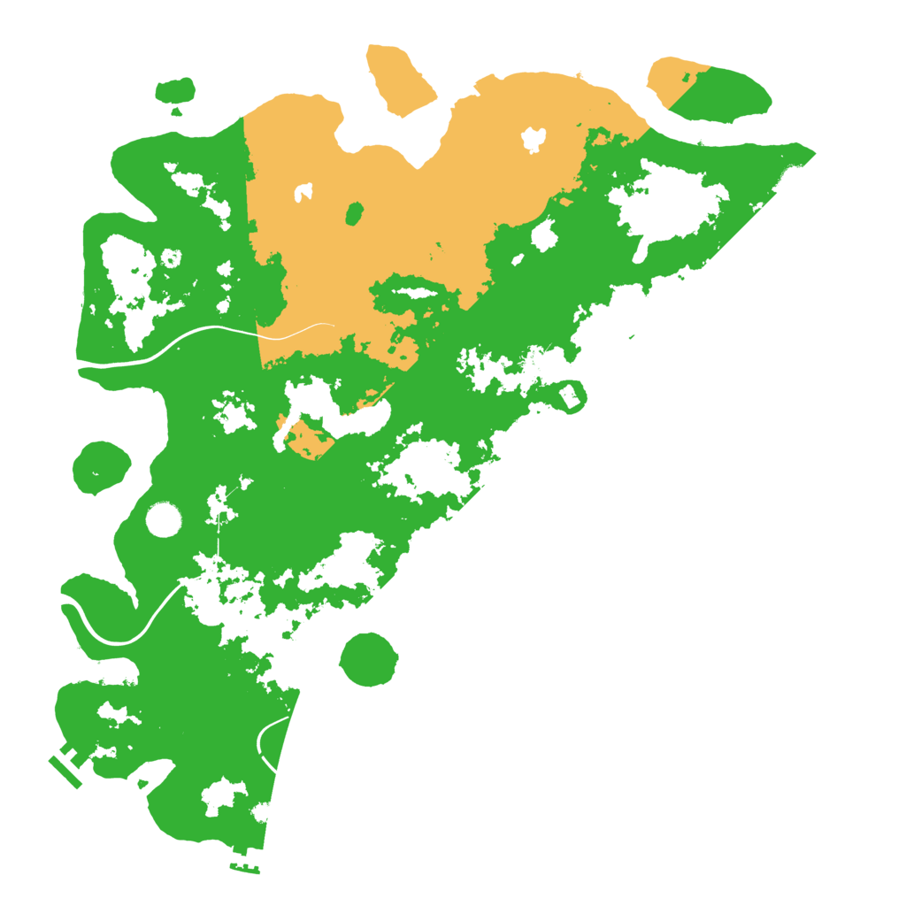 Biome Rust Map: Procedural Map, Size: 4500, Seed: 1749005305