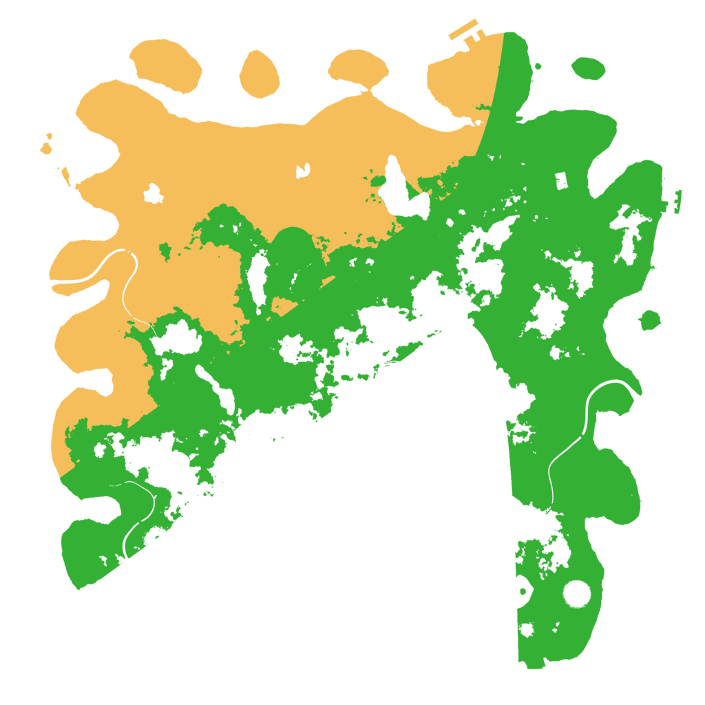 Biome Rust Map: Procedural Map, Size: 4500, Seed: 573452270