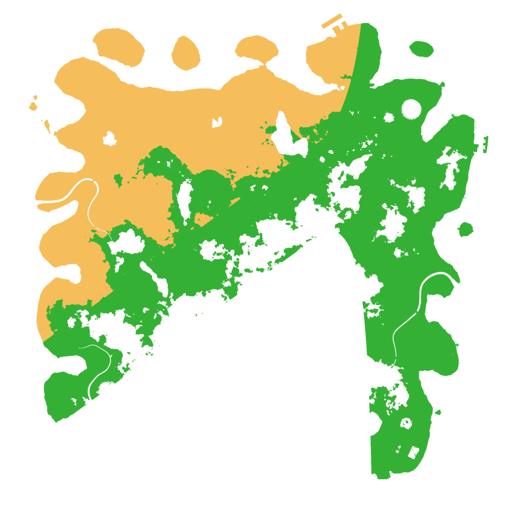 Biome Rust Map: Procedural Map, Size: 4500, Seed: 573452270