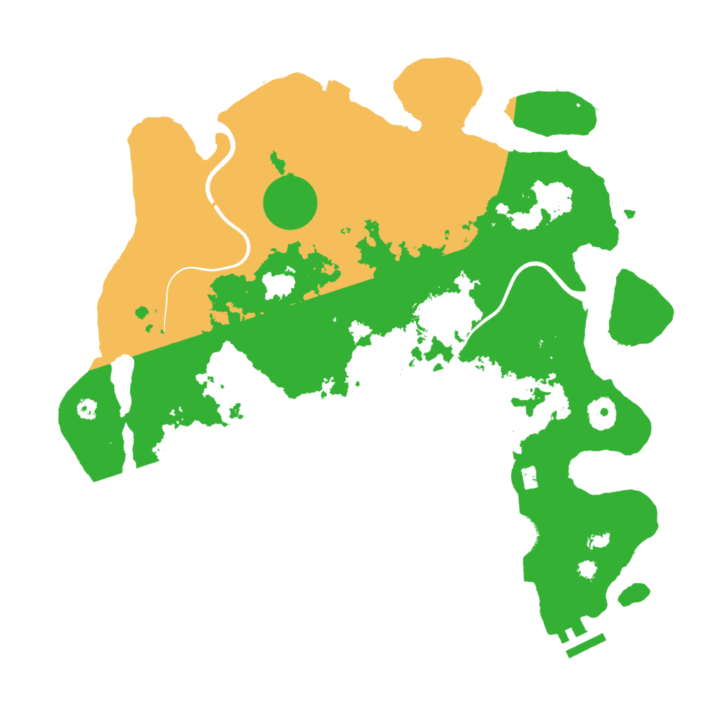 Biome Rust Map: Procedural Map, Size: 3500, Seed: 712158705