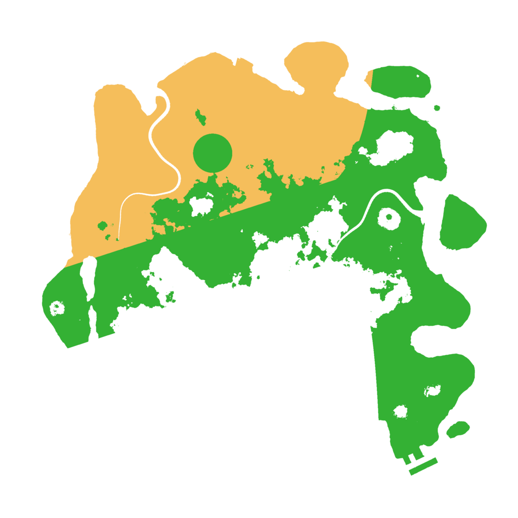Biome Rust Map: Procedural Map, Size: 3500, Seed: 712158705