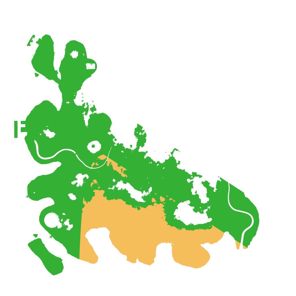 Biome Rust Map: Procedural Map, Size: 3500, Seed: 78947