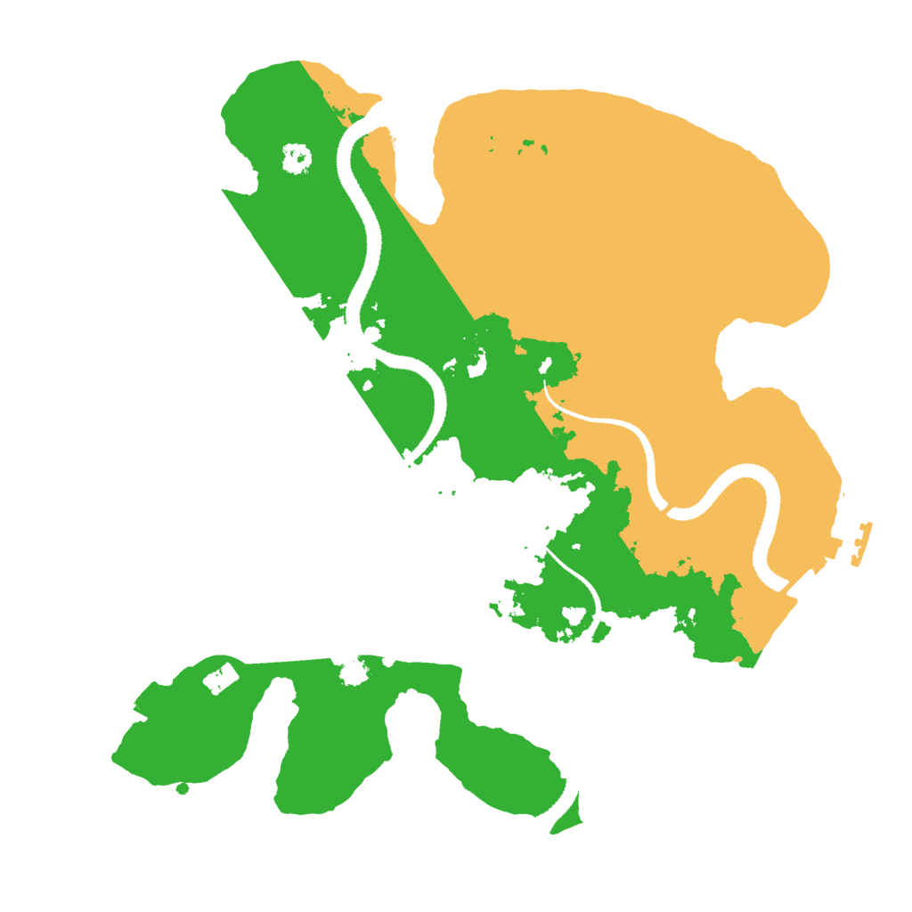 Biome Rust Map: Procedural Map, Size: 3000, Seed: 81847