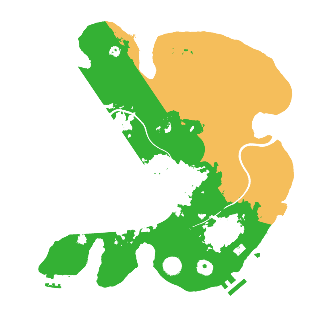 Biome Rust Map: Procedural Map, Size: 3000, Seed: 81847