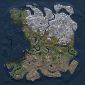 Thumbnail Rust Map: Procedural Map, Size: 4500, Seed: 978220192, 16 Monuments