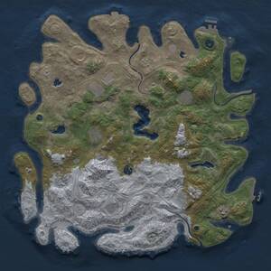 Thumbnail Rust Map: Procedural Map, Size: 4500, Seed: 1996283051, 16 Monuments