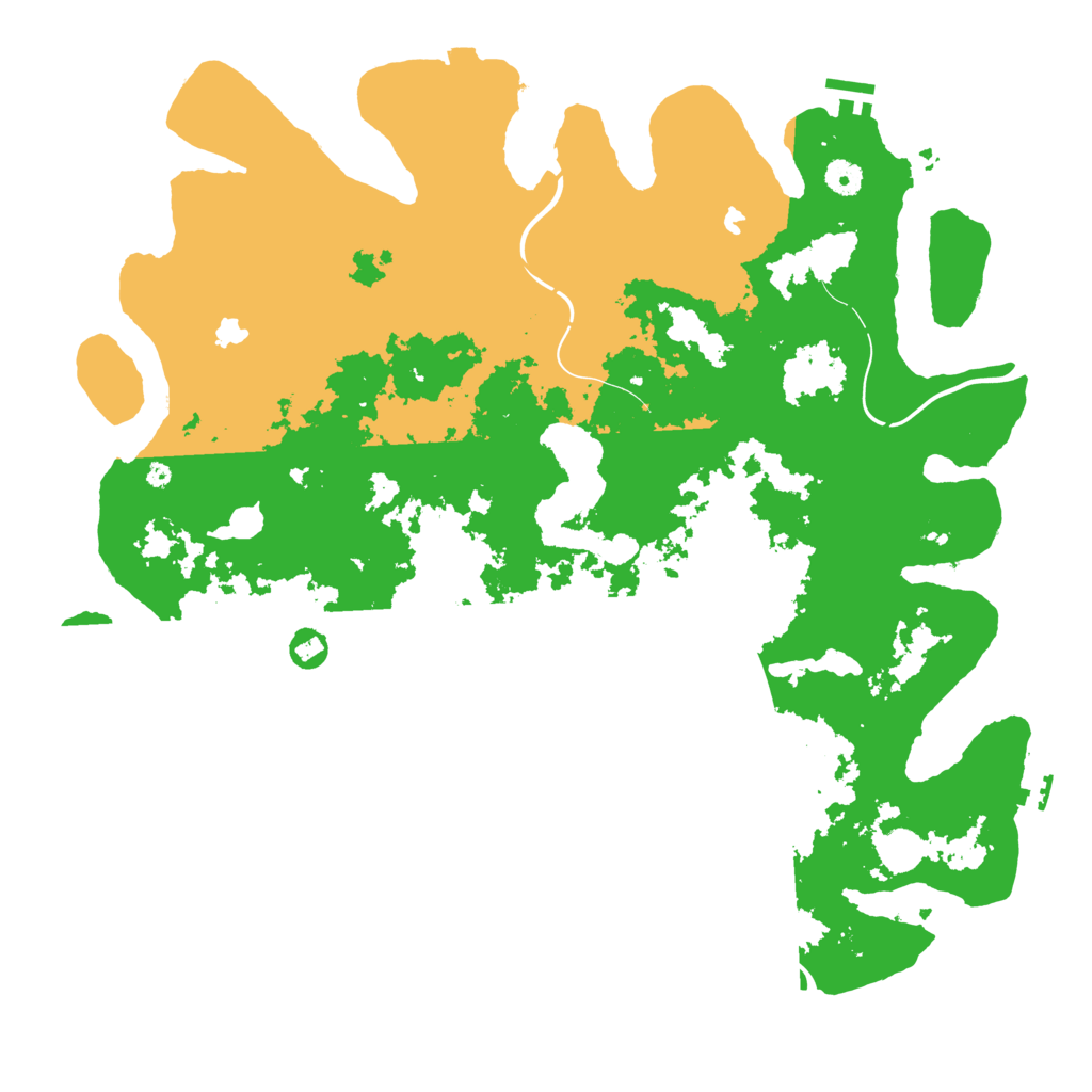 Biome Rust Map: Procedural Map, Size: 4500, Seed: 1996283051