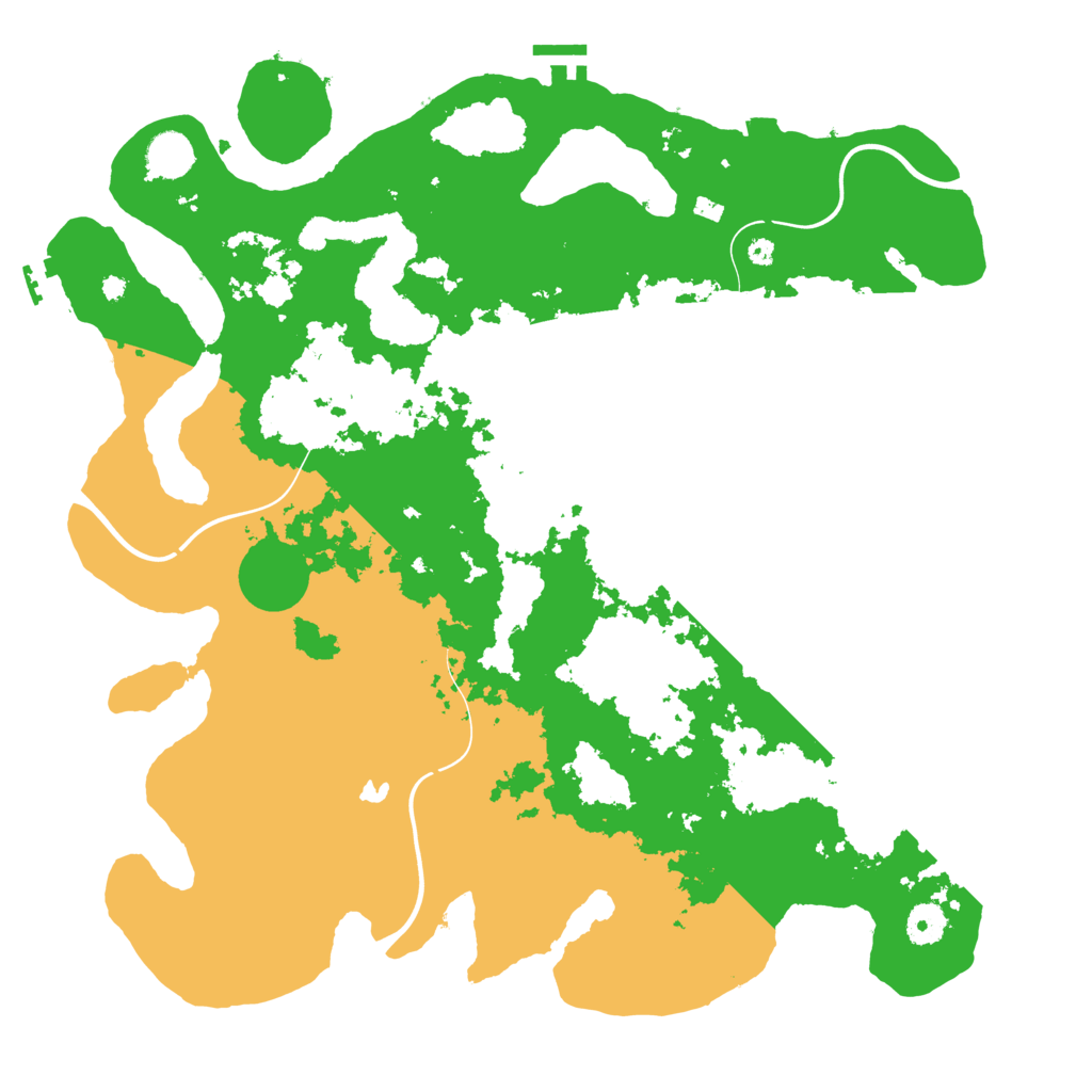 Biome Rust Map: Procedural Map, Size: 4096, Seed: 1338145155