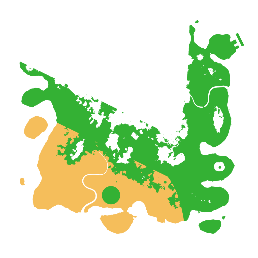 Biome Rust Map: Procedural Map, Size: 3750, Seed: 580279185