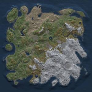 Thumbnail Rust Map: Procedural Map, Size: 4250, Seed: 2189987, 15 Monuments
