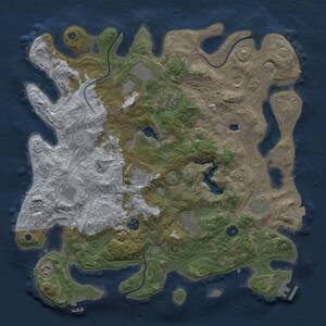 Thumbnail Rust Map: Procedural Map, Size: 4300, Seed: 1902278665, 16 Monuments