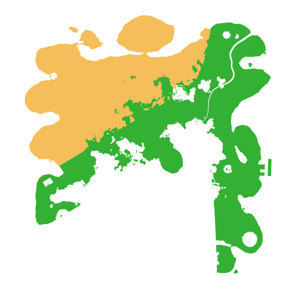 Biome Rust Map: Procedural Map, Size: 3500, Seed: 1845171436