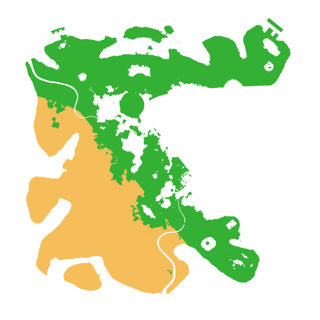 Biome Rust Map: Procedural Map, Size: 3500, Seed: 1736896653