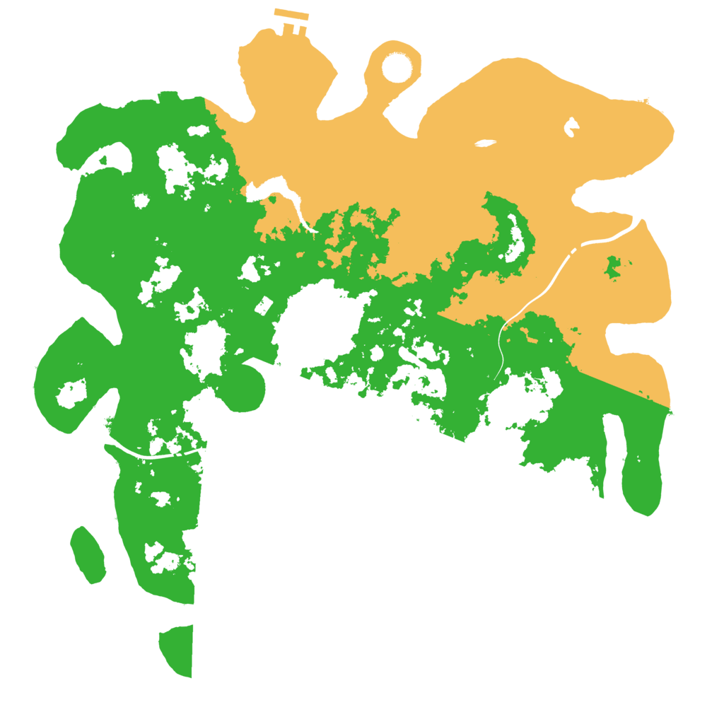 Biome Rust Map: Procedural Map, Size: 4250, Seed: 1383463849