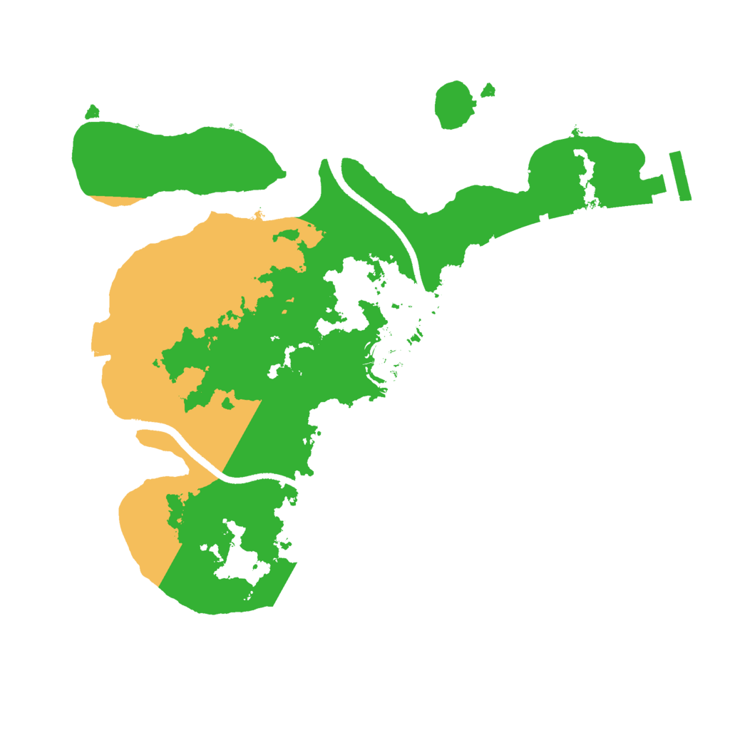 Biome Rust Map: Procedural Map, Size: 2500, Seed: 102450503