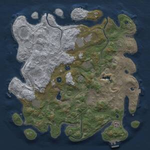 Thumbnail Rust Map: Procedural Map, Size: 4250, Seed: 1982692896, 16 Monuments