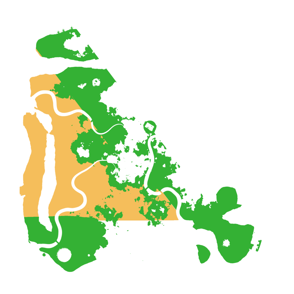 Biome Rust Map: Procedural Map, Size: 3700, Seed: 998121