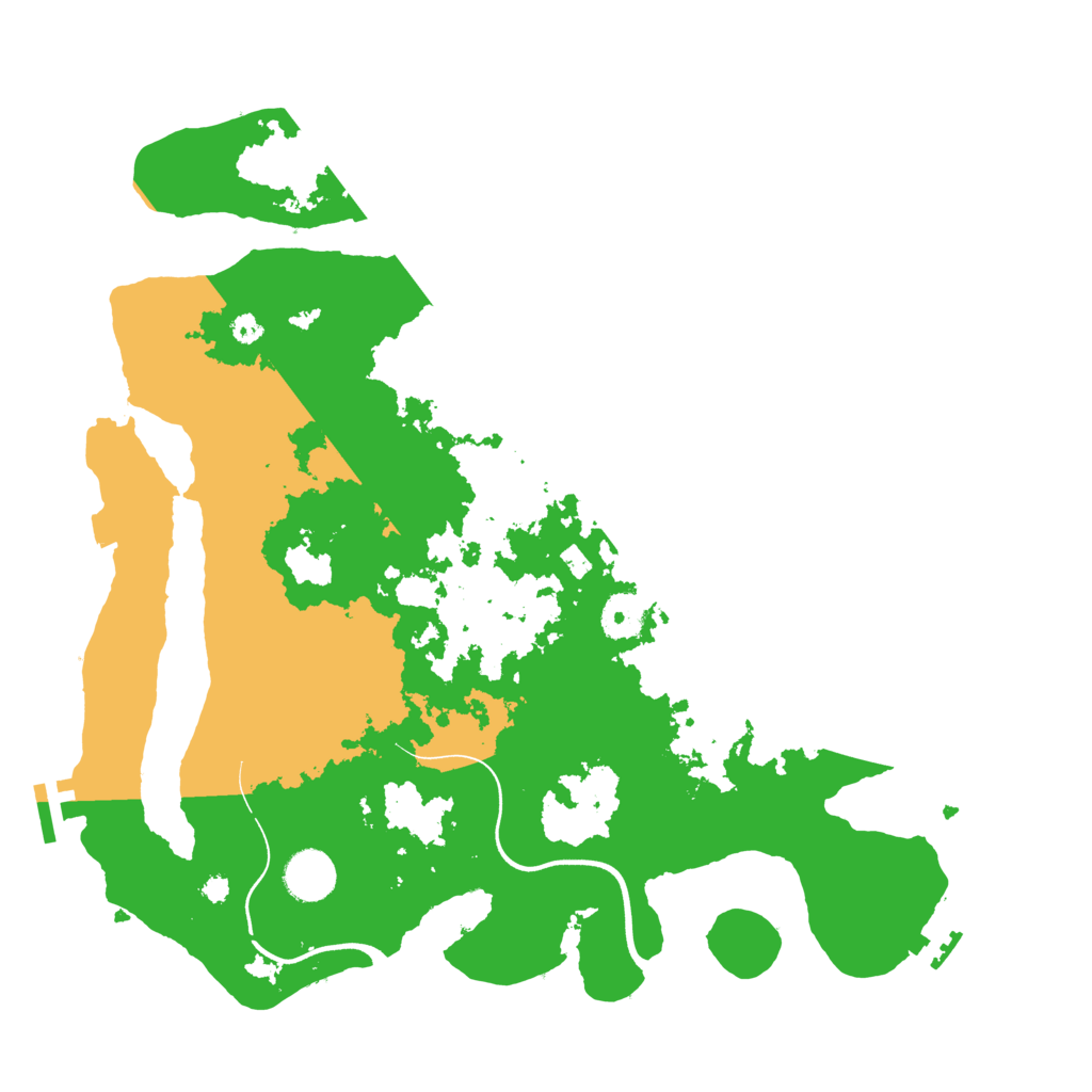 Biome Rust Map: Procedural Map, Size: 3700, Seed: 998121