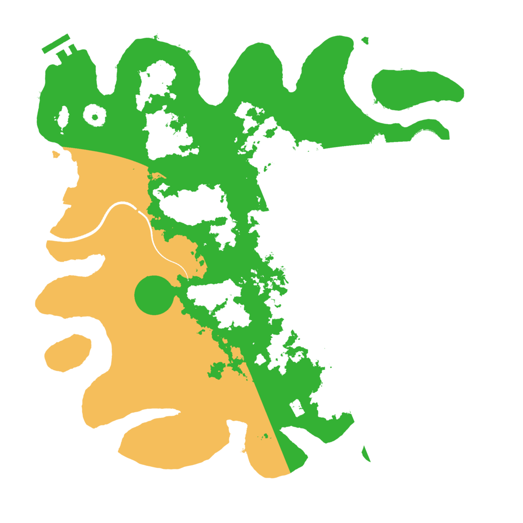 Biome Rust Map: Procedural Map, Size: 3500, Seed: 183284885