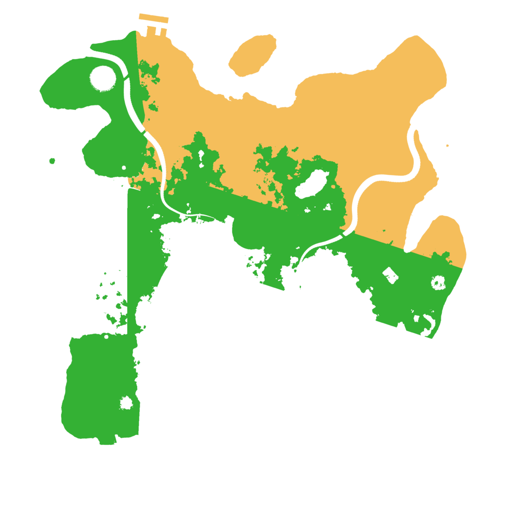 Biome Rust Map: Procedural Map, Size: 3500, Seed: 152171777
