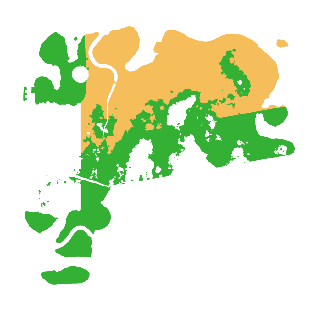 Biome Rust Map: Procedural Map, Size: 3500, Seed: 320928265