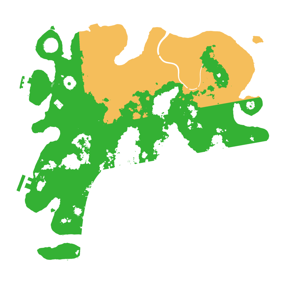 Biome Rust Map: Procedural Map, Size: 3500, Seed: 320928265