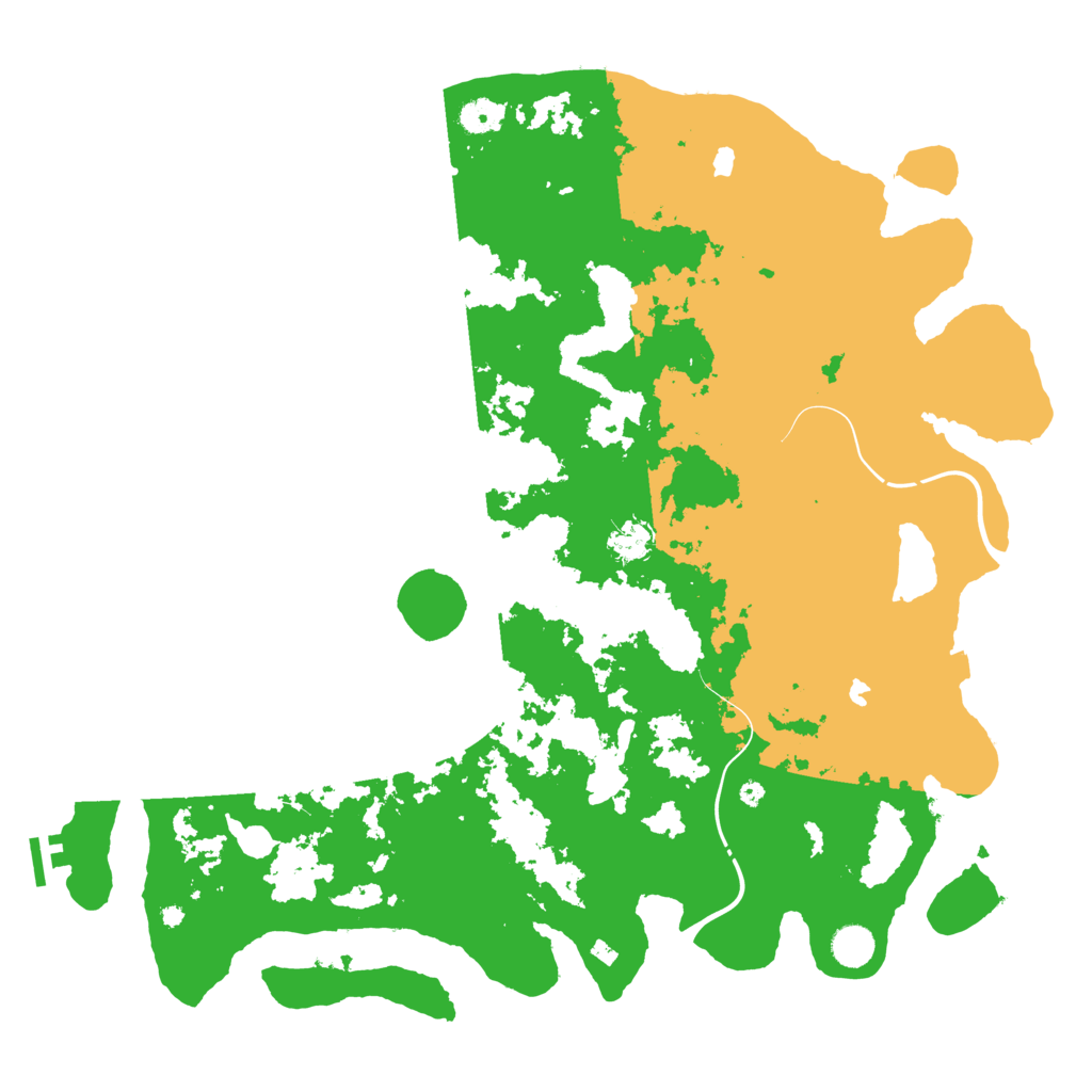 Biome Rust Map: Procedural Map, Size: 4500, Seed: 57245