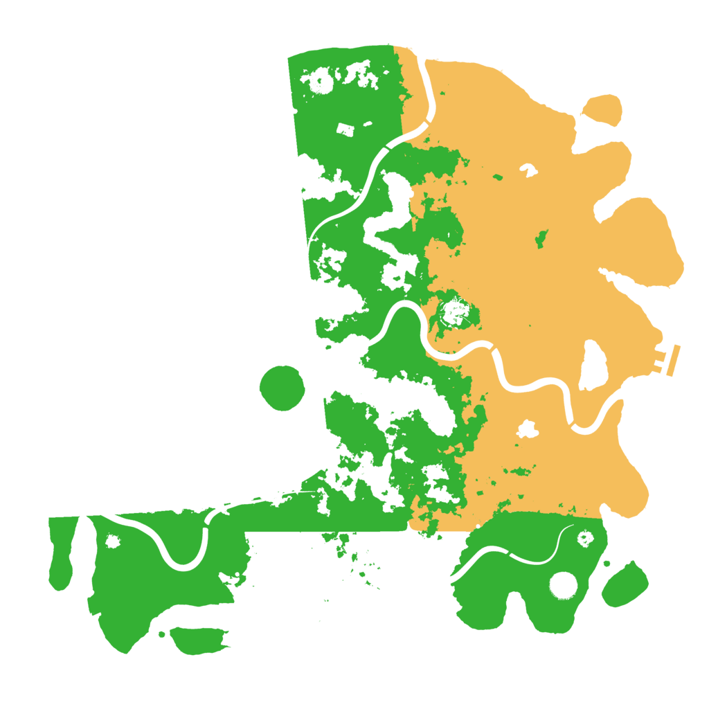 Biome Rust Map: Procedural Map, Size: 4500, Seed: 57245