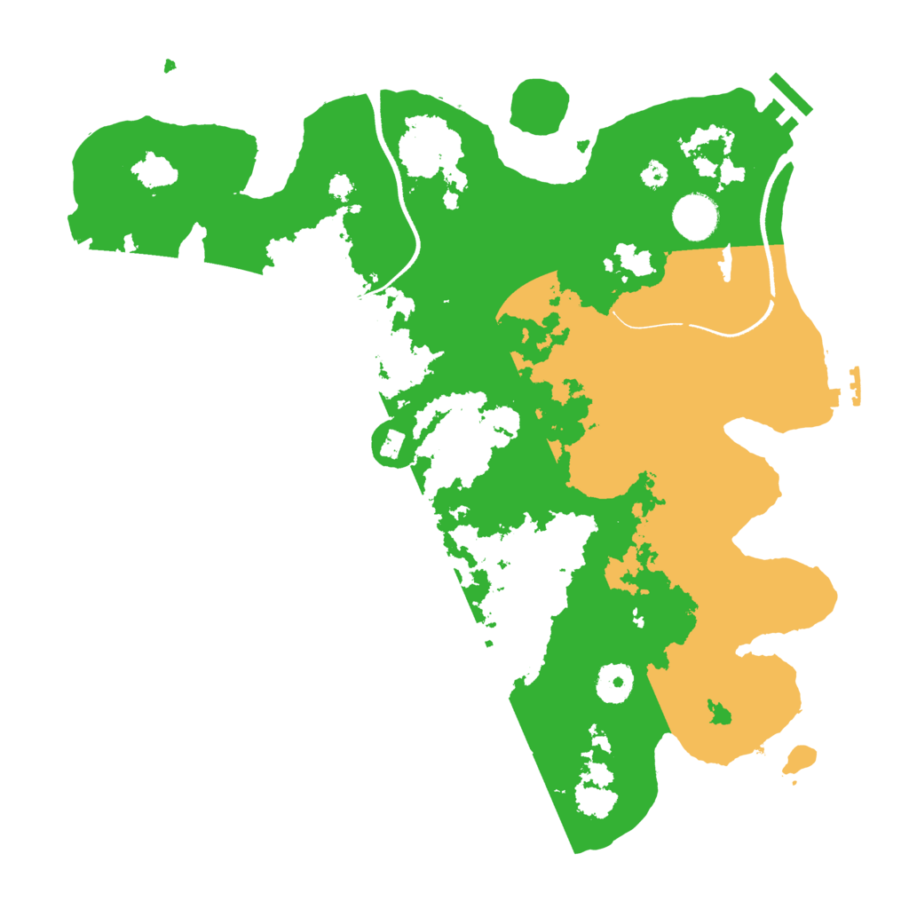 Biome Rust Map: Procedural Map, Size: 3500, Seed: 1556502748