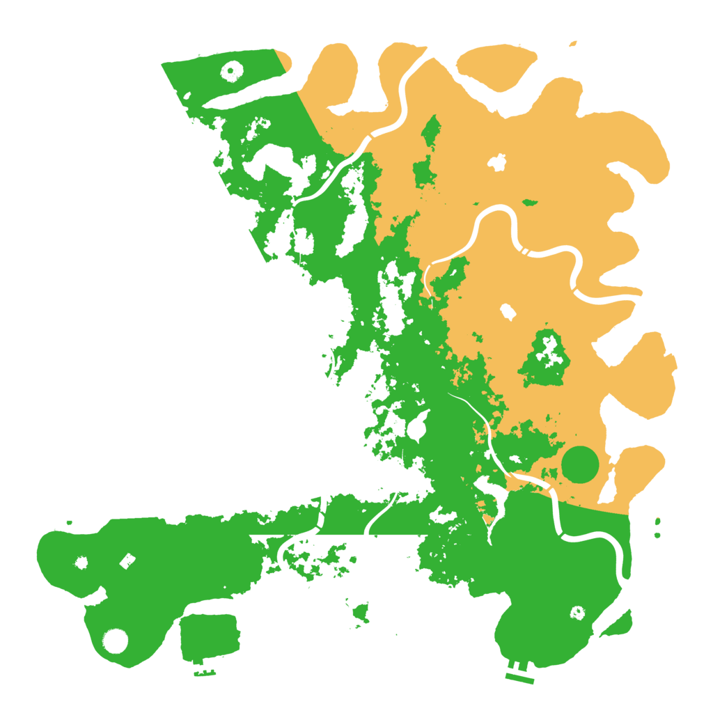 Biome Rust Map: Procedural Map, Size: 5000, Seed: 1658970035