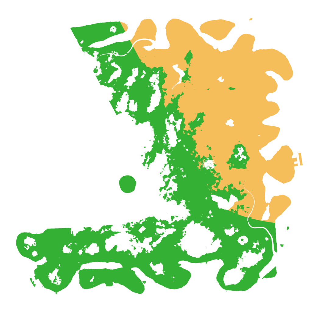 Biome Rust Map: Procedural Map, Size: 5000, Seed: 1658970035