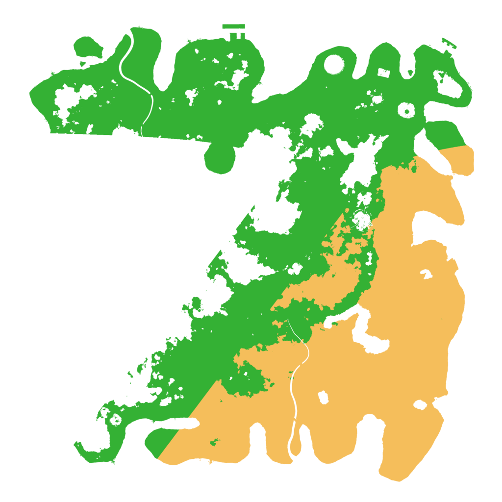 Biome Rust Map: Procedural Map, Size: 4500, Seed: 61334714